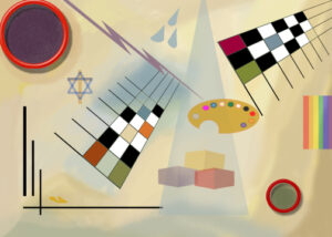 PhotoShop abstract in Wassily Kandinsky style